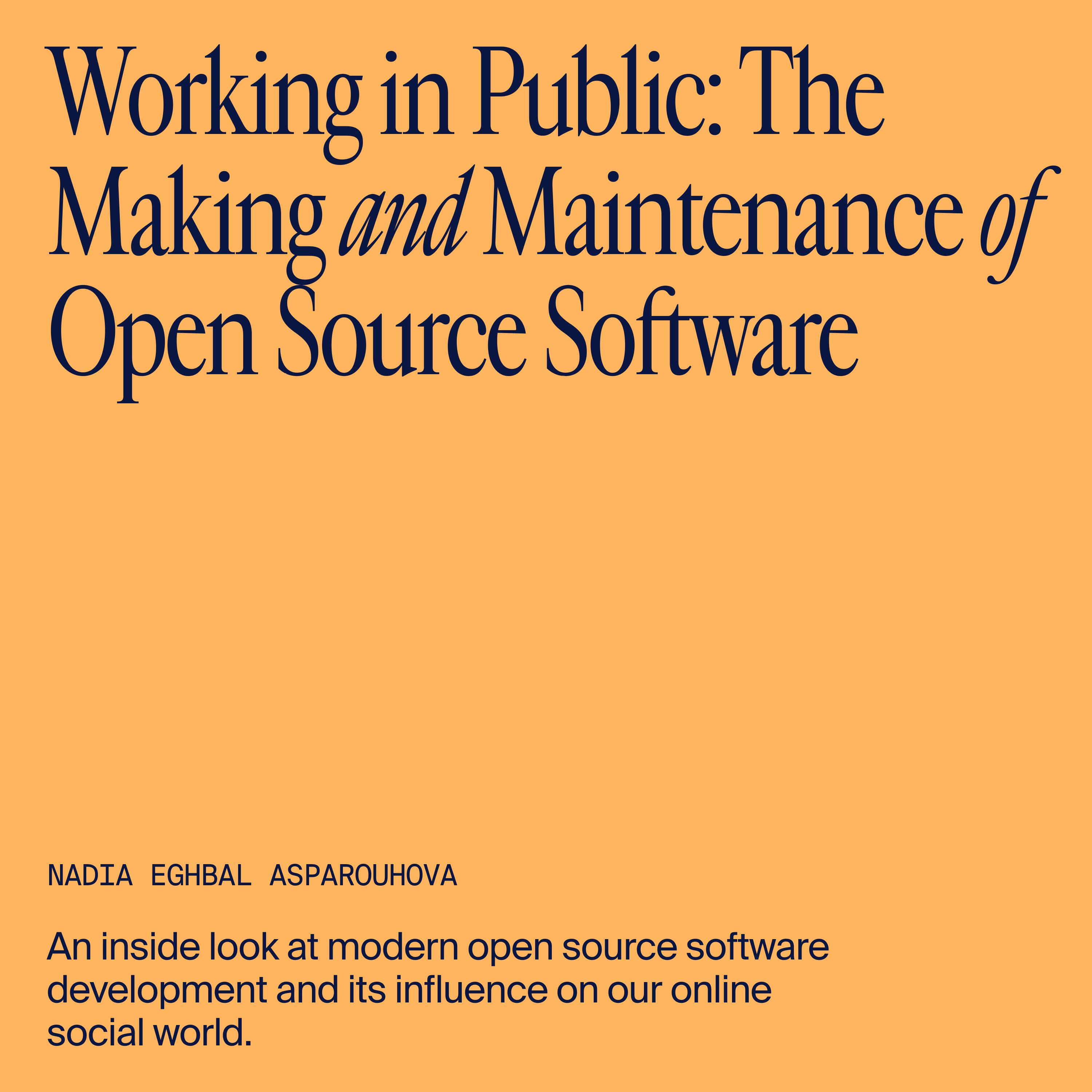 Working in Public description